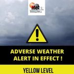 Tropical Storm Warning discontinued, but Met Office issues Adverse Weather Alert (Yellow Level)